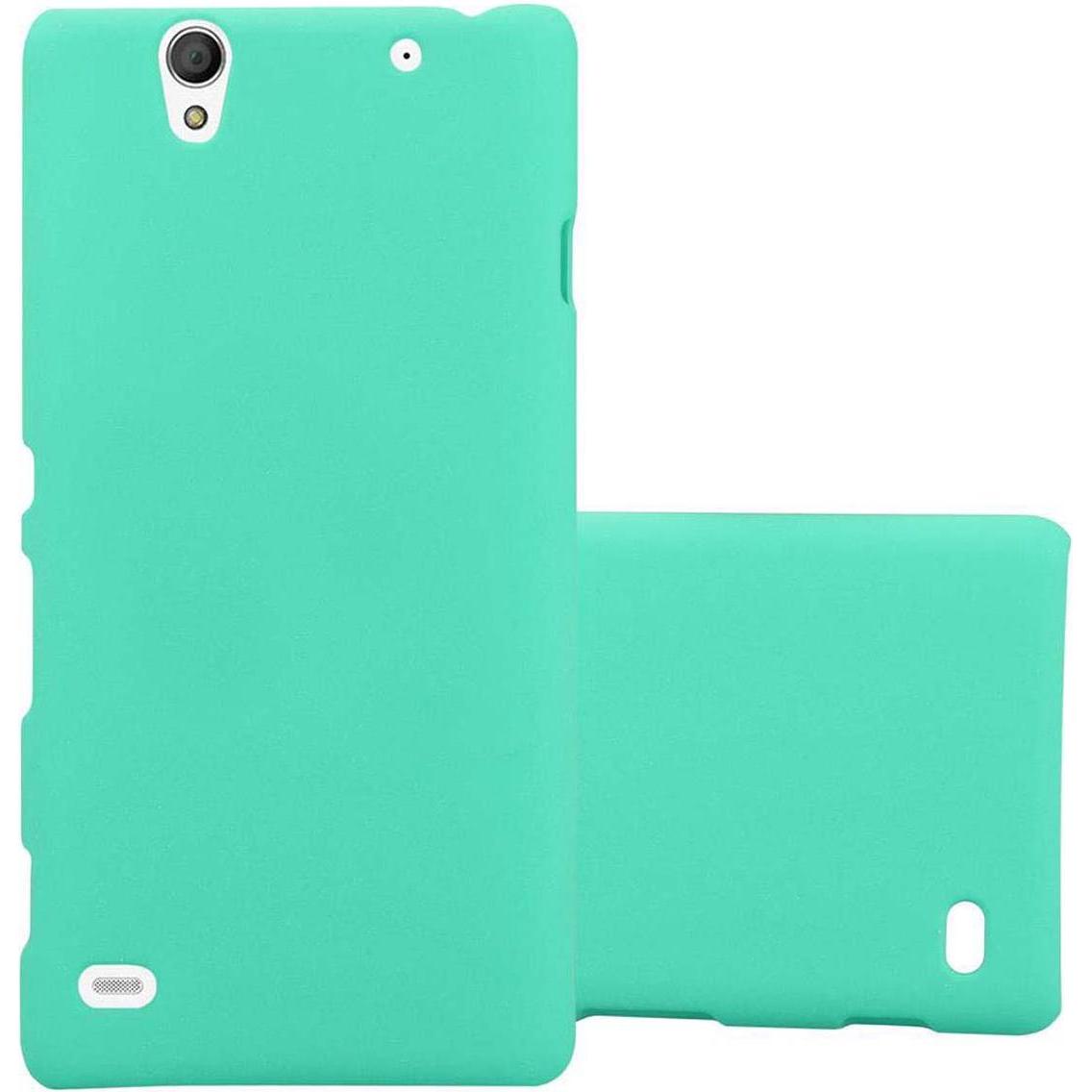 Cadorabo Hard Cover Frosty Cover (Sony Xperia C4), Smartphone Hülle, Grün