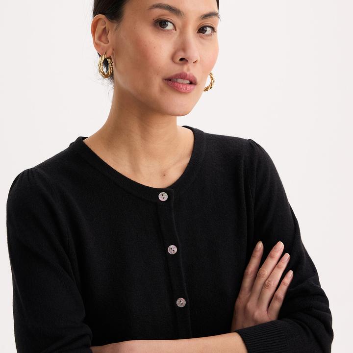 Produktbild Anne Weyburn Angenehm weiche Strickjacke mit Rundhalsausschnitt (L)
