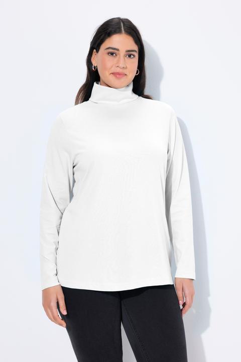 Image du produit Ulla Popken T-shirt coupe Slim Fit, manches longues et col roulé (54)