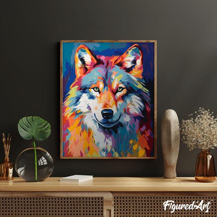 Produktbild Figured'Art Malen nach Zahlen Set Wolf