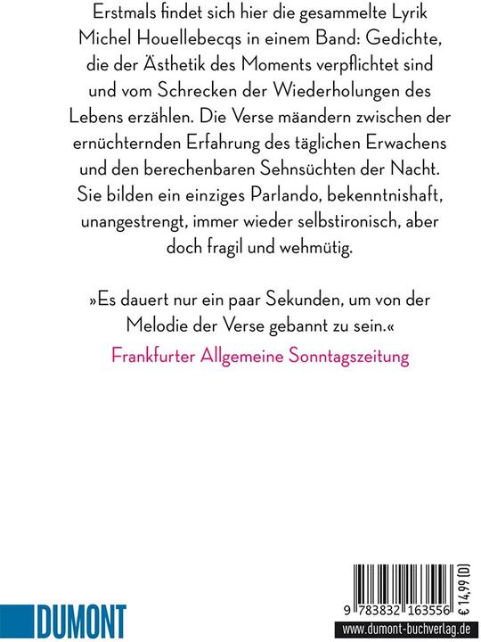 Produktbild Gesammelte Gedichte (Deutsch, Hinrich Schmidt-Henkel, Michel Houellebecq, Stephan Kleiner, 2016)