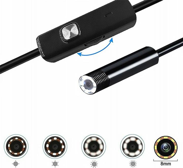 Lasmex ENDOSCOPE CAMERA 2m LENS 8/7/5.5mm USB/C/MICRO LTC