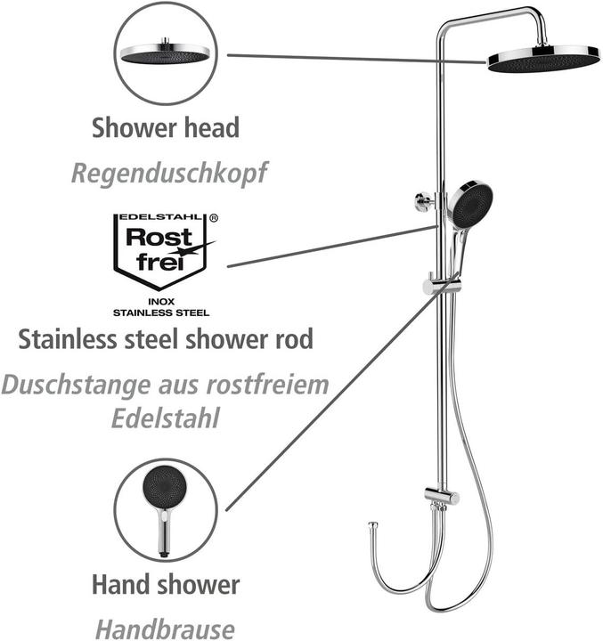Produktbild Wenko Softwater Duschsystem chrom