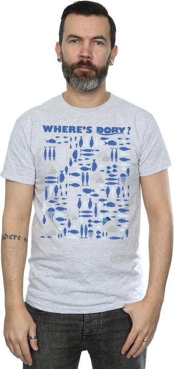 Actual product image Disney Mens Finding Dory Where's Dory? T-Shirt (S)