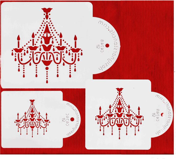 Actual product image Designer Stencils Chandelier Stencil