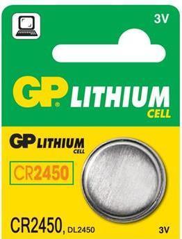 Produktbild GP Batteries Knopfzelle Lithium CR2450, 5er (5 Stk., CR2450, 610 mAh)