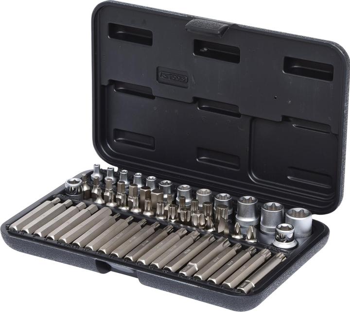 Actual product image KS Tools 1/4-1/2 TX socket and bit set. 57 pcs.