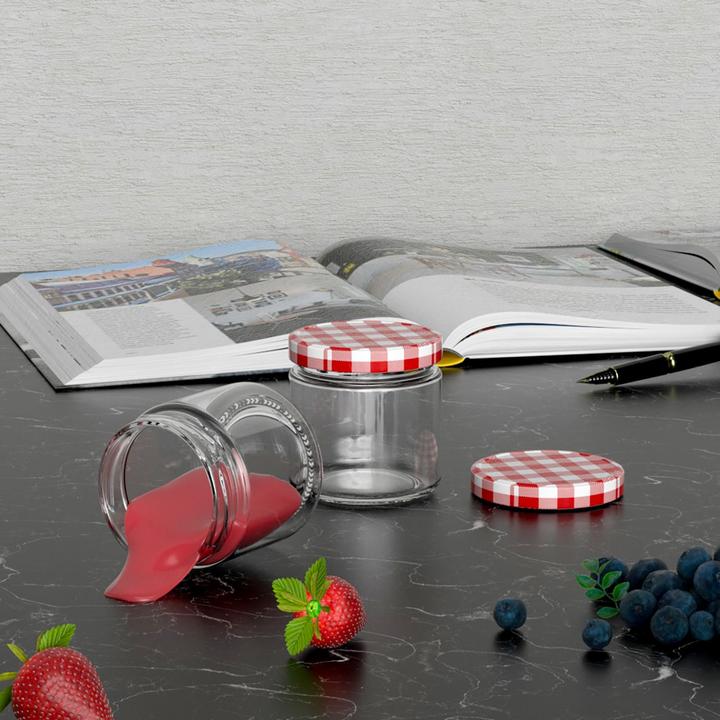 Produktbild Intirilife Einmachgläser mit Deckel (25 Stk., 0.15 l)