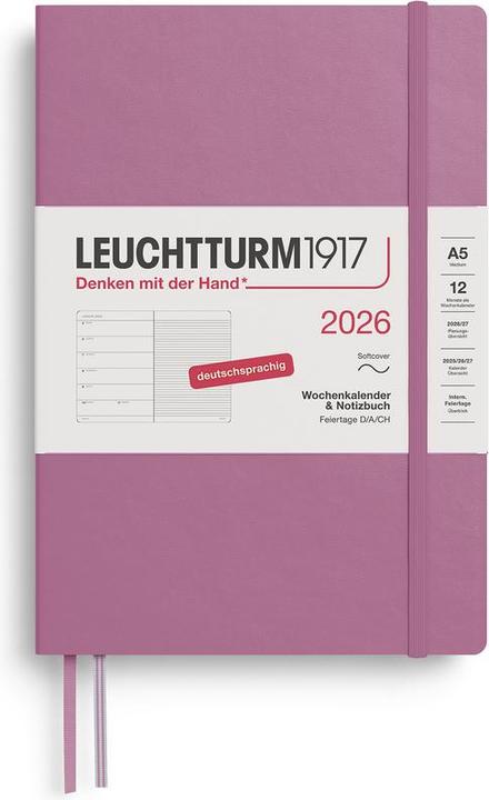 Leuchtturm1917 Agenda semainier & carnet de notes (A5, Allemand)