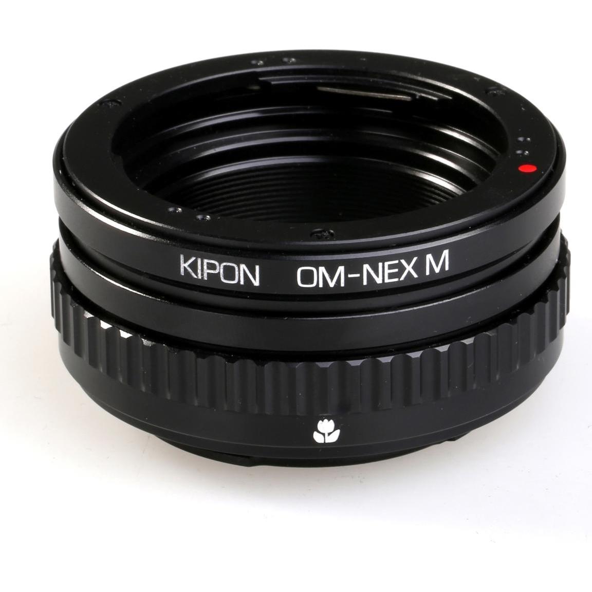 Kipon Makro Adapter für Olympus OM auf Sony E, Objektivadapter, Schwarz