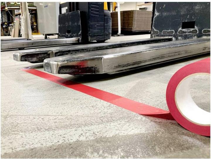 Produktbild Durable Markierungsband DURALINE® Basic 50/016 rot (50 mm)