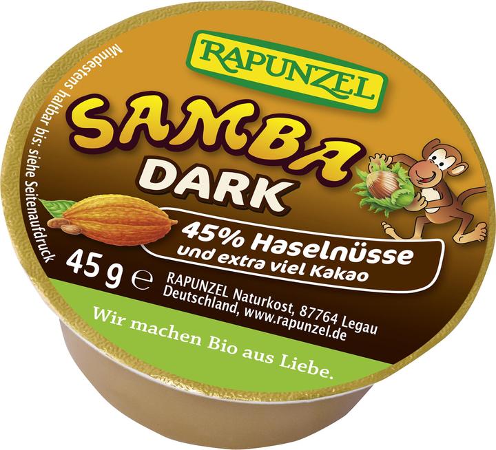 Produktbild Rapunzel Samba Dark Haselnuss-Schoko-Aufstrich Bio (45 g)