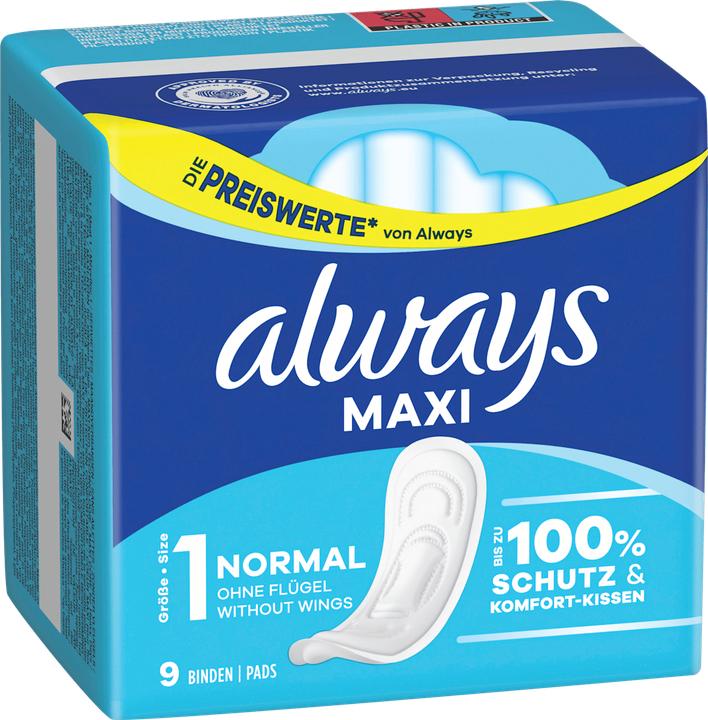 Actual product image Always Maxi Normal (9x)