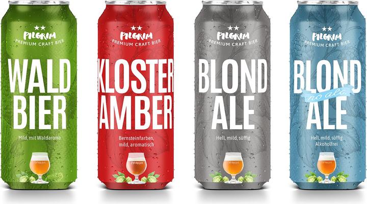 Produktbild Pilgrim Craftbier-Mix Dosen (12 x 50 cl)