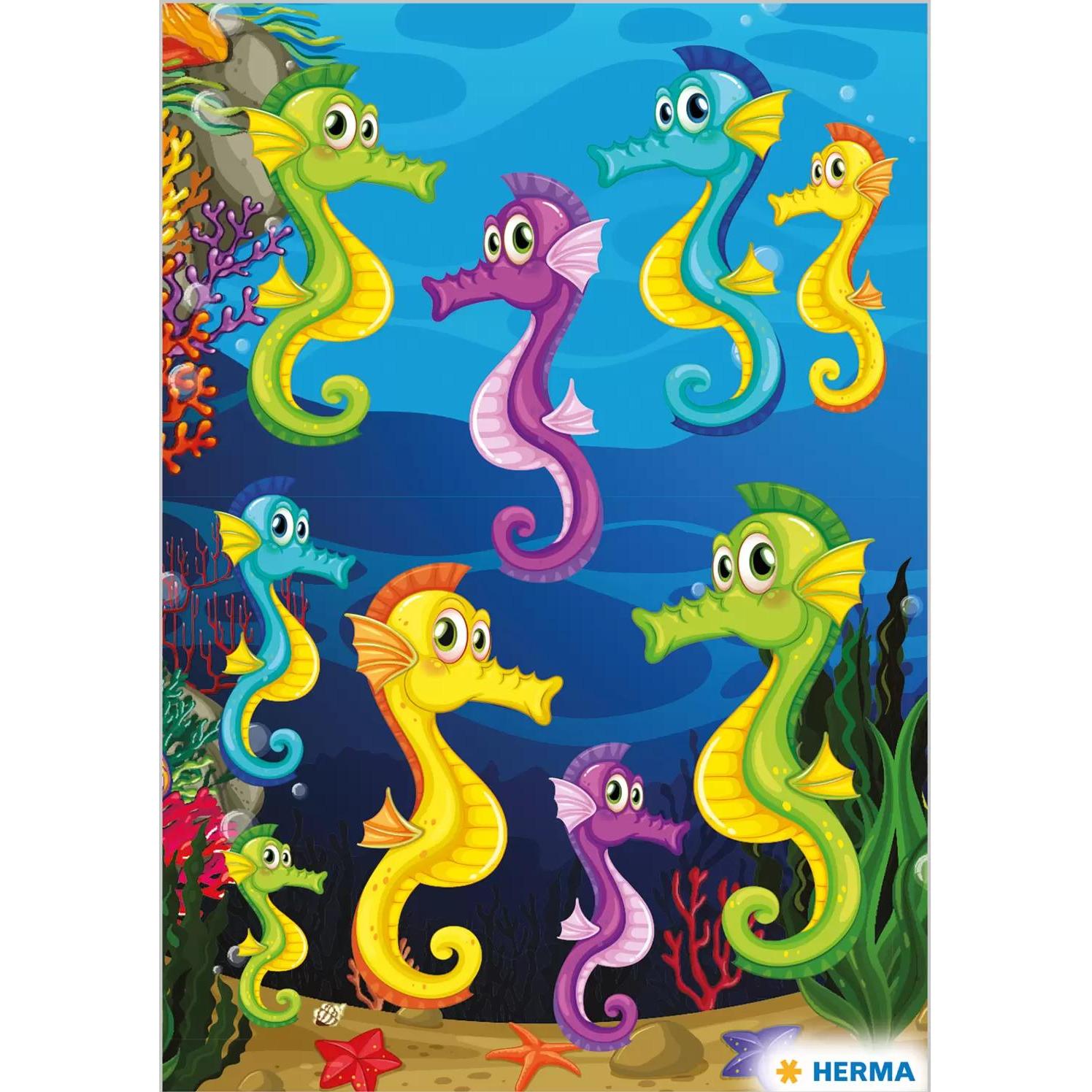 Thumbnail - Herma, Sticker, Sticker MAGIC Seepferdchen, Neon
