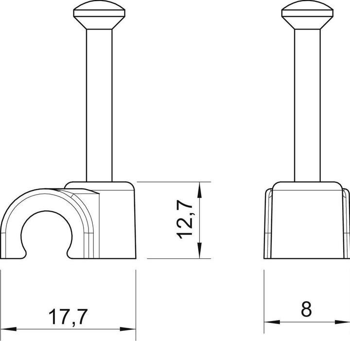 Produktbild OBO Bettermann Iso-Nagel-Clip