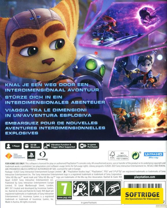 Immagine prodotto Sony Ratchet & Clank: Rift Apart (PS5, DE, FR, IT)