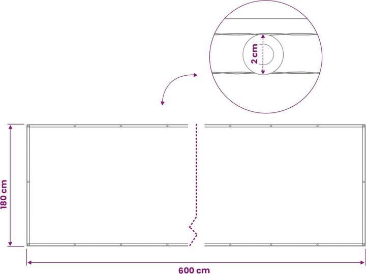 Produktbild vidaXL Balkonsichtschutz