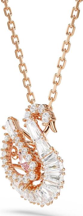 Produktbild Swarovski Swan Halskette Verschiedene Schliffe Schwan Rosa (Swarovski Metall)