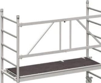 Actual product image Zarges Working scaffold PaxTower 1T Basic package Working height 2.55 m (180 cm)