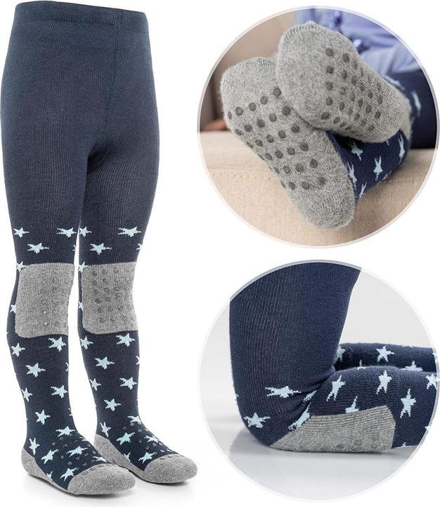 Image du produit La Loona LaLoona Collants pour bébé Collants à enfiler - Étoiles marine - (86/92)