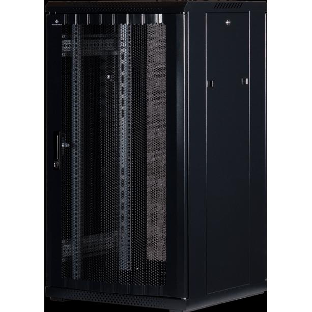 Rockstable 19" 22 HE 600x600x1200mm (19 Zoll Rack), Serverschrank, Schwarz