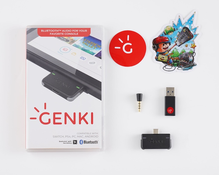 Actual product image Genki Audio Bluetooth Adapter (Transmitter & Receiver)