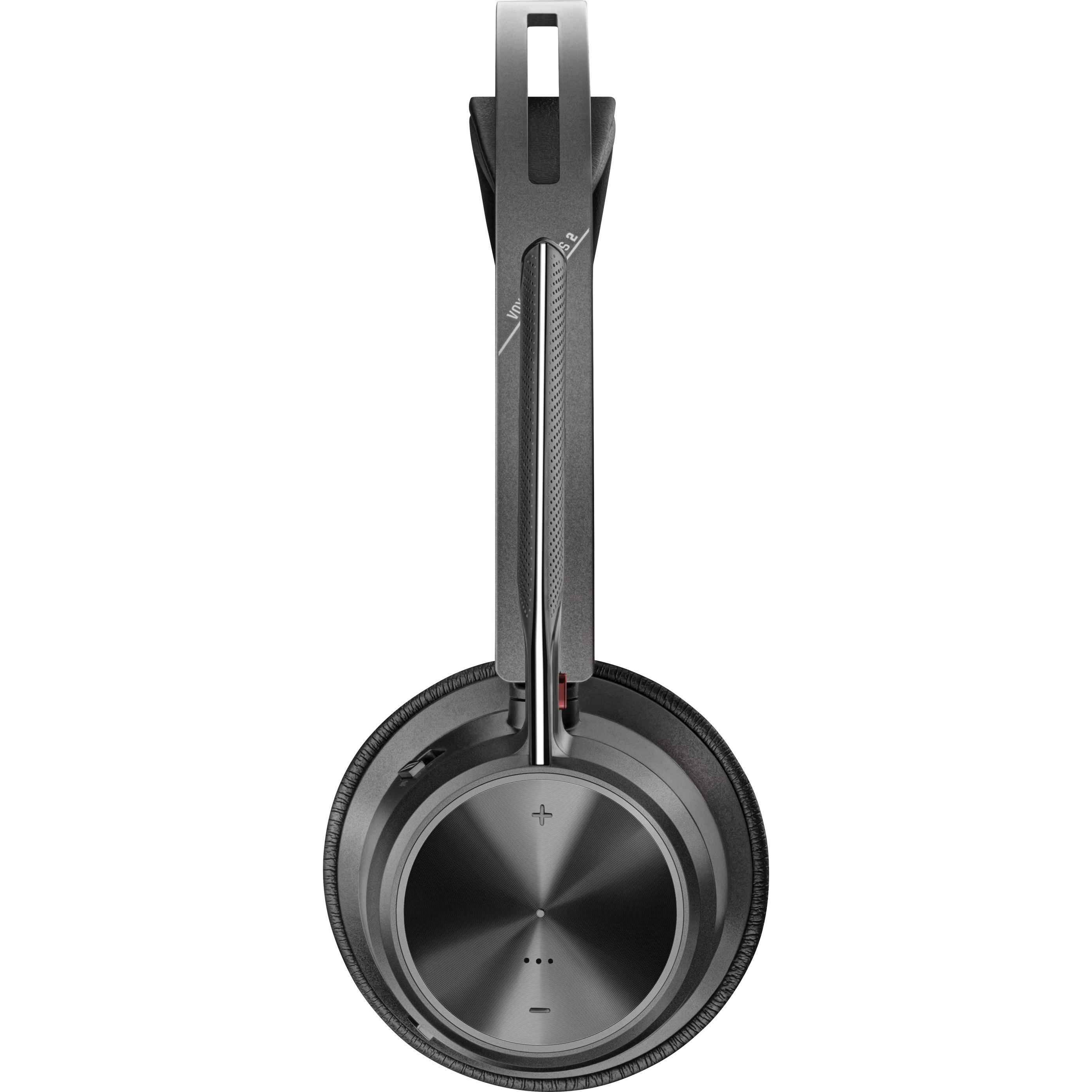 Thumbnail - Poly Voyager Focus 2 (Kabellos, Kabelgebunden, USB-A), Office Headset, Schwarz