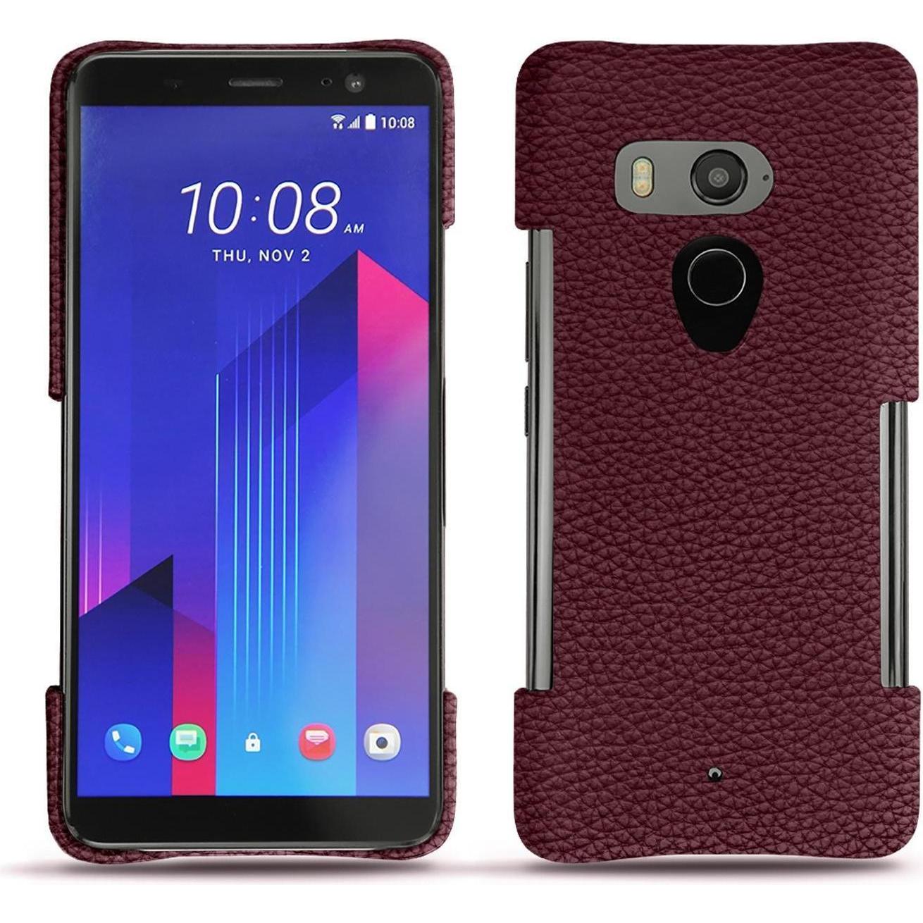 Noreve Lederschutzhülle (HTC U11+), Smartphone Hülle, Violett