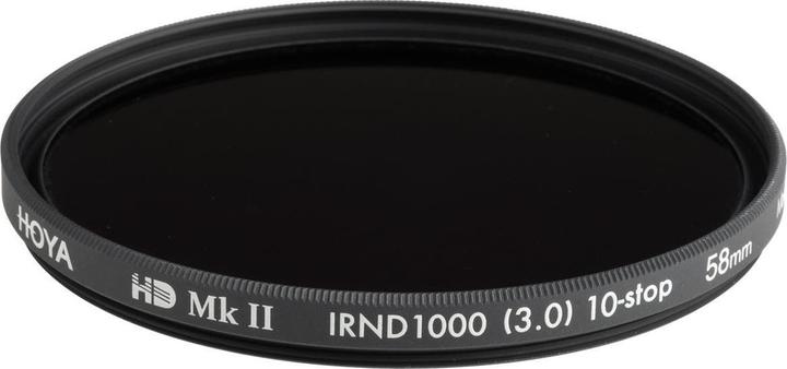 Image du produit Hoya Filtre HD MkII IRND1000 (3.0) 58mm (58 mm, Filtre gris neutre)