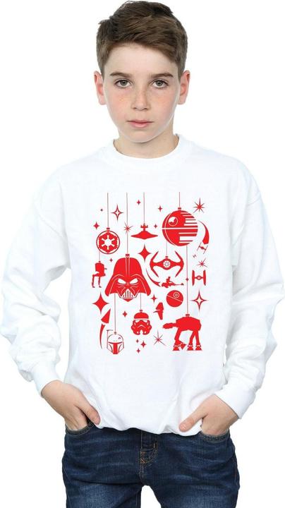 Actual product image Star Wars Boys Christmas Decorations Sweatshirt (128)