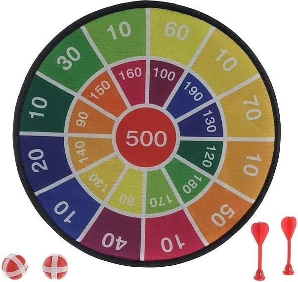 Produktbild Adar Klett-Dartscheibe mit Bällen und Pfeilen