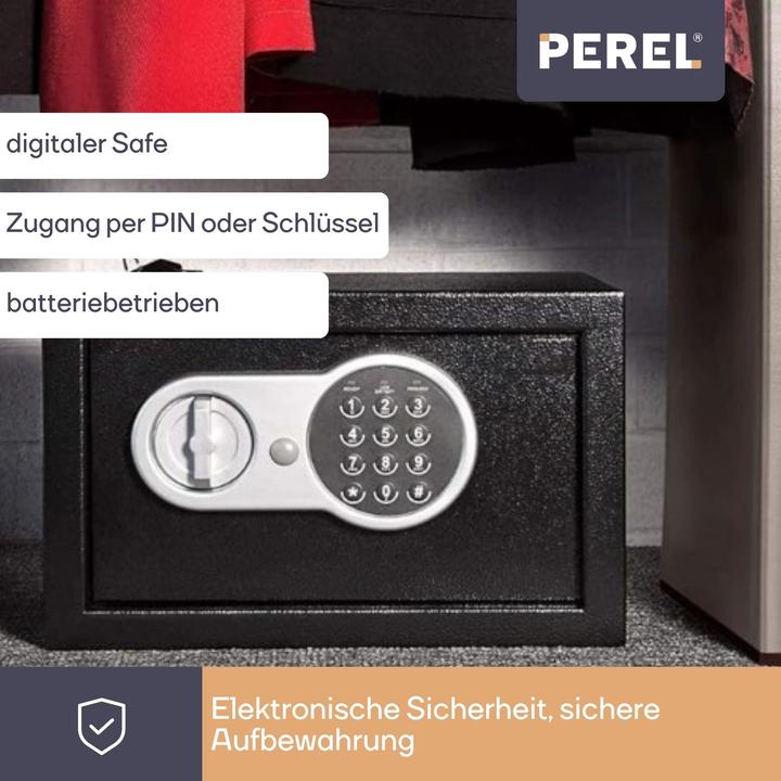 Produktbild Velleman ELEKTRONISCHER SAFE - 20 x 31 x 20 cm (8.50 l)