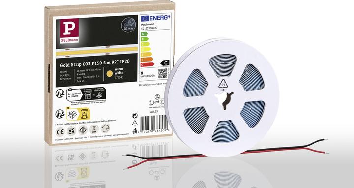 Immagine prodotto Paulmann PAUL Striscia luminosa a LED (Bianco caldo, 500 cm, Interno)