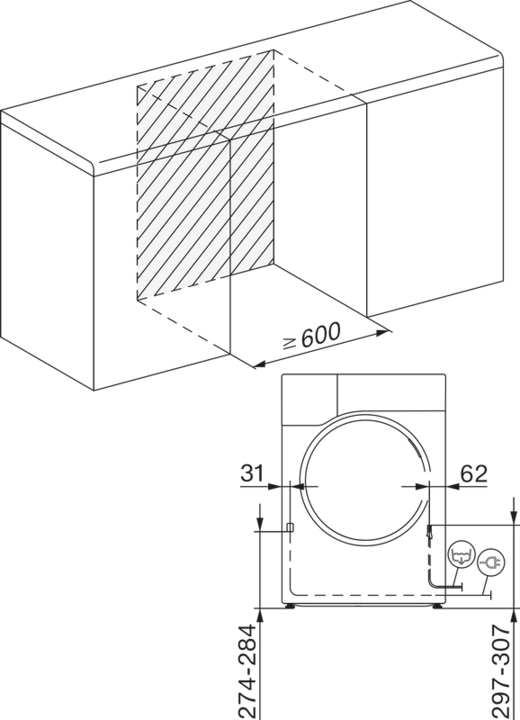Image du produit Miele TWC660WP (8 kg, Gauche)