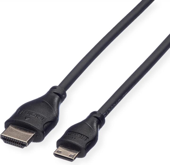 Produktbild Roline mini HDMI (Typ C) — HDMI (Typ A) (2 m, HDMI, 2.0)
