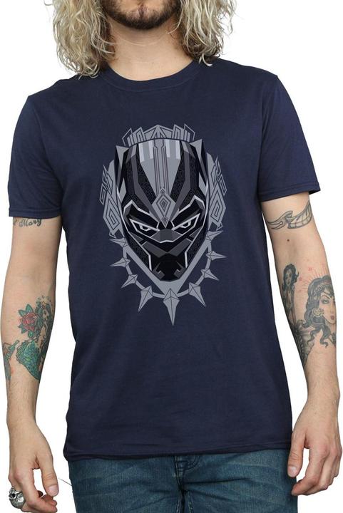 Actual product image Mens Black Panther Head T-Shirt (3XL)