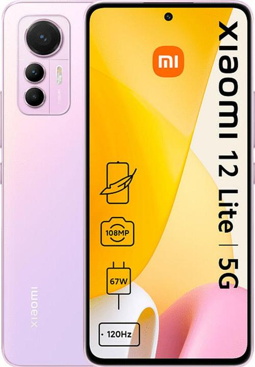 Productafbeelding Xiaomi 12 LITE 5G DS 6+128 GLO LITE ROZE (128 GB, Lite Roze, 6.55", Dubbele SIM, 5G)