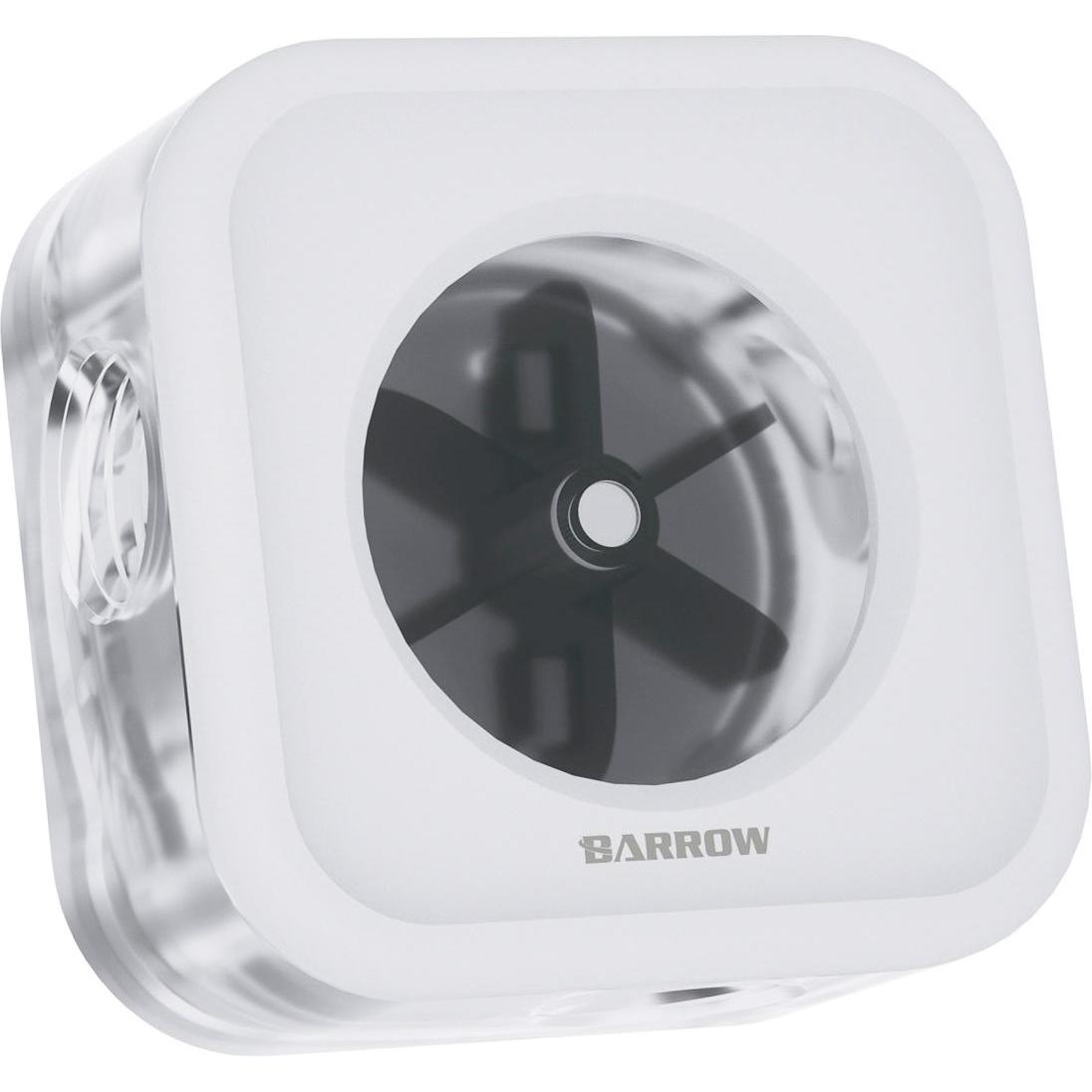 Barrow Flussmeter ARGB - weiss, Wasserkühlung Überwachung, Transparent