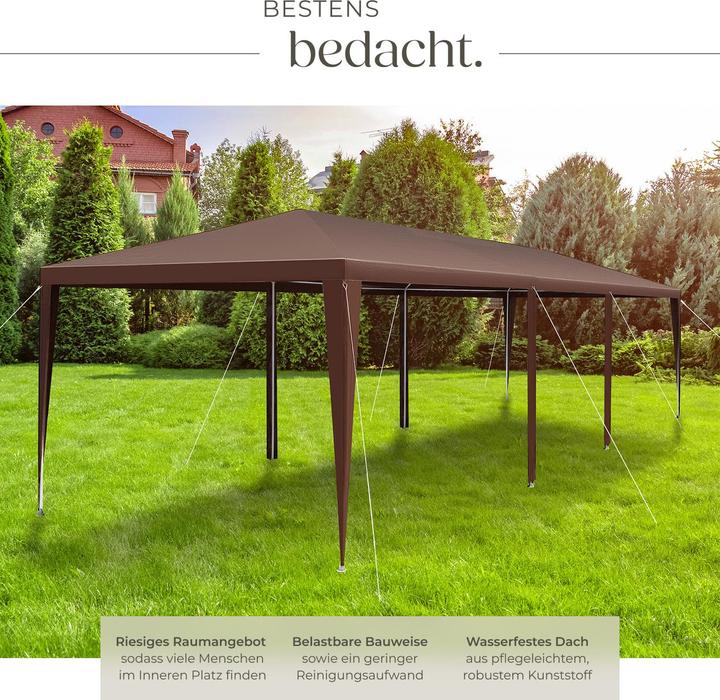 Produktbild tectake Pavillon Almchalet mit abnehmbaren Seitenteilen (900 cm, 300 cm)