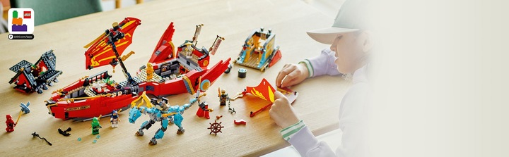 Actual product image LEGO Ninja glider in a race against time (71797, LEGO Ninjago)