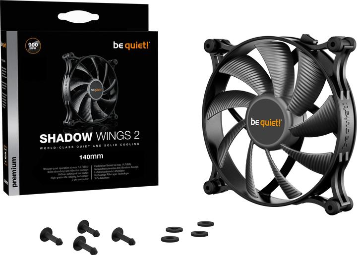 Produktbild be quiet! Shadow Wings 2 (140 mm, 1x)
