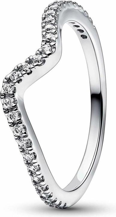 Actual product image Pandora Sparkling Wave Ring (56, 925 Silver)