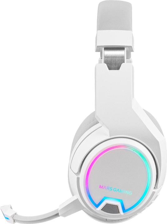 Actual product image Mars Gaming Casque Gamer Sans Fil Mhw-100 RGB (Blanc) (Cable, Wireless)