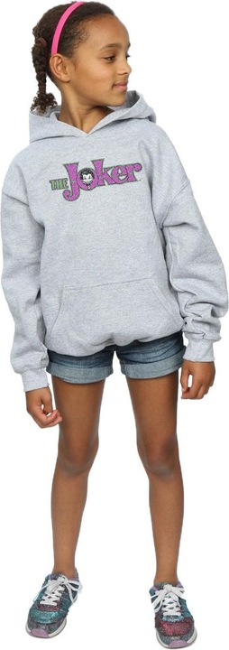 Image du produit - Sweat à capuche THE JOKER CRACKLE LOGO - Fille (152, 158)