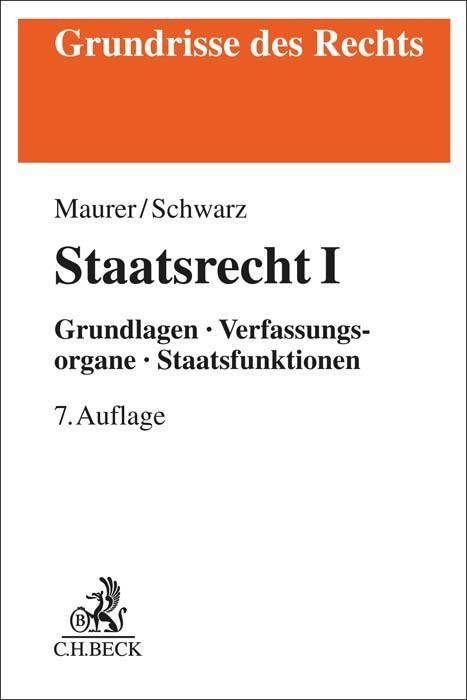 Produktbild Staatsrecht I (Deutsch, Hartmut Maurer, 2023)