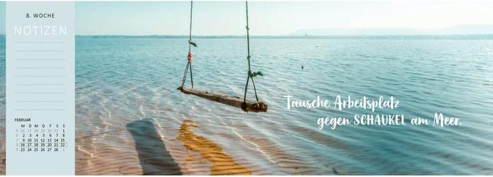 Actual product image Tischkalender Sehnsucht nach Meer 2026