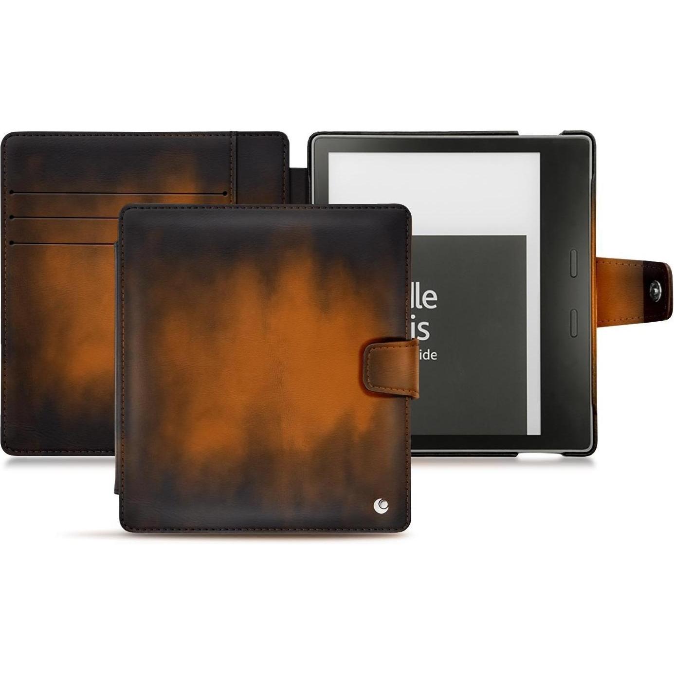 Noreve Lederschutzhülle Wallet (Kindle Oasis (2019)), eReader Zubehör, Braun