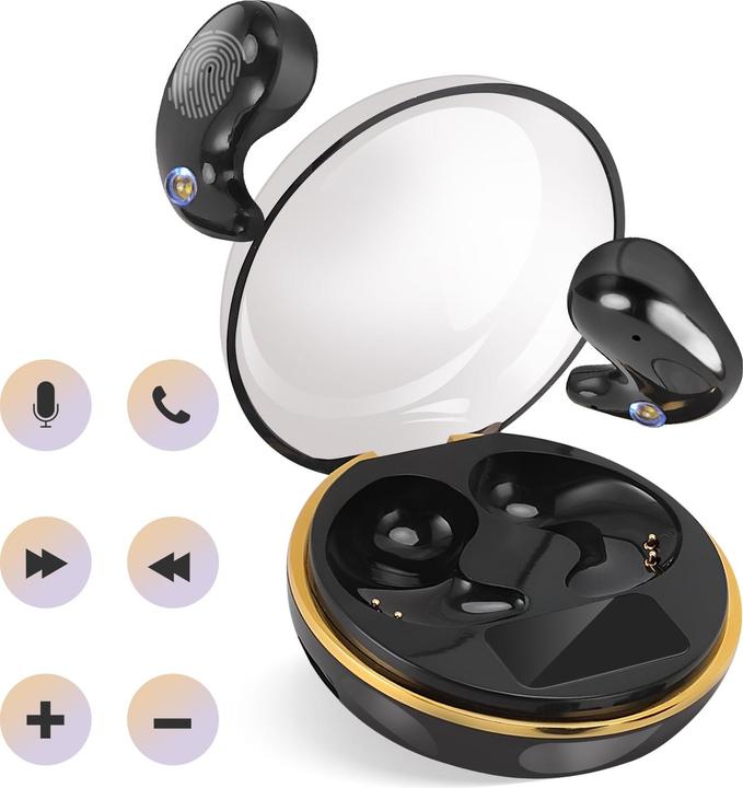 Produktbild Avizar Schlafkopfhörer BT extra flach mit LED Case (4 h, Kabellos)