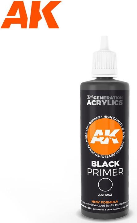 Produktbild AK Interactive Ak 3GEN - Black Primer 100 ml 3Gen (Black)